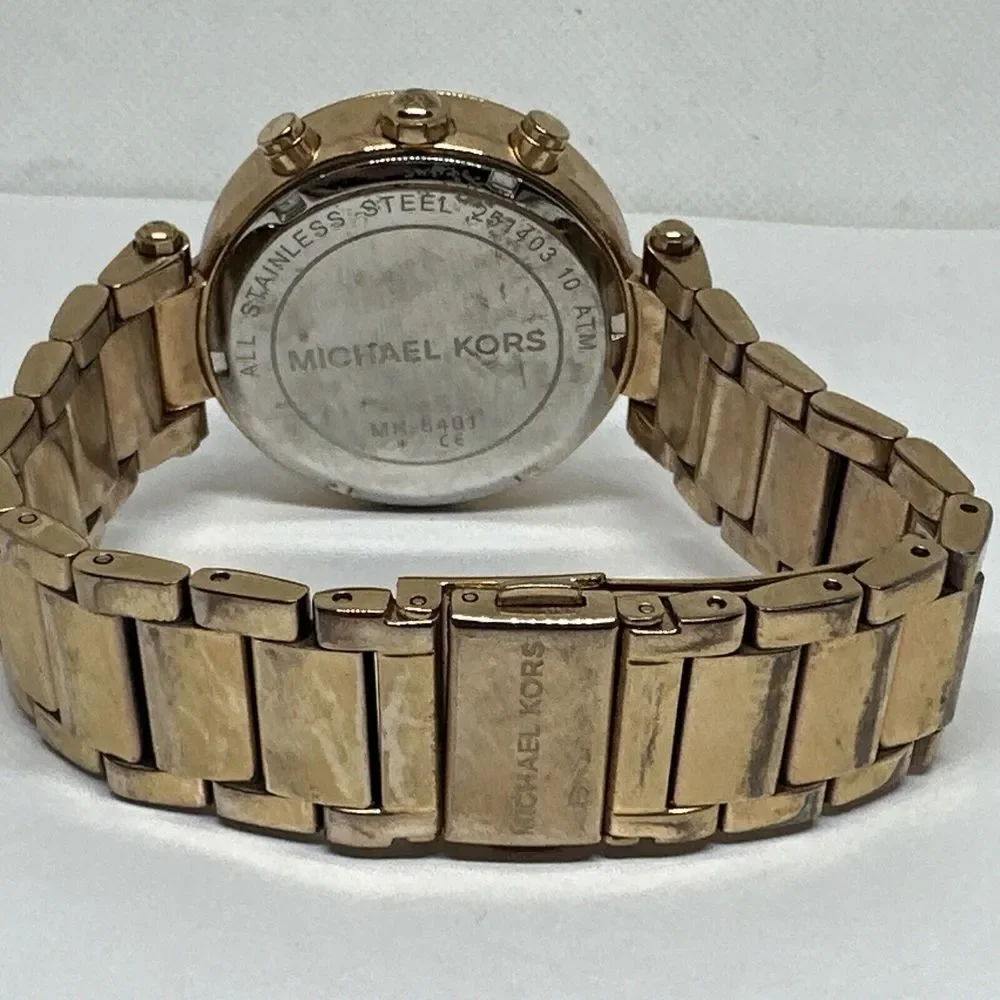 Michael Kors Parker MK5491 Women's Gold Stainless Steel Analog Dial Watch NUL34
